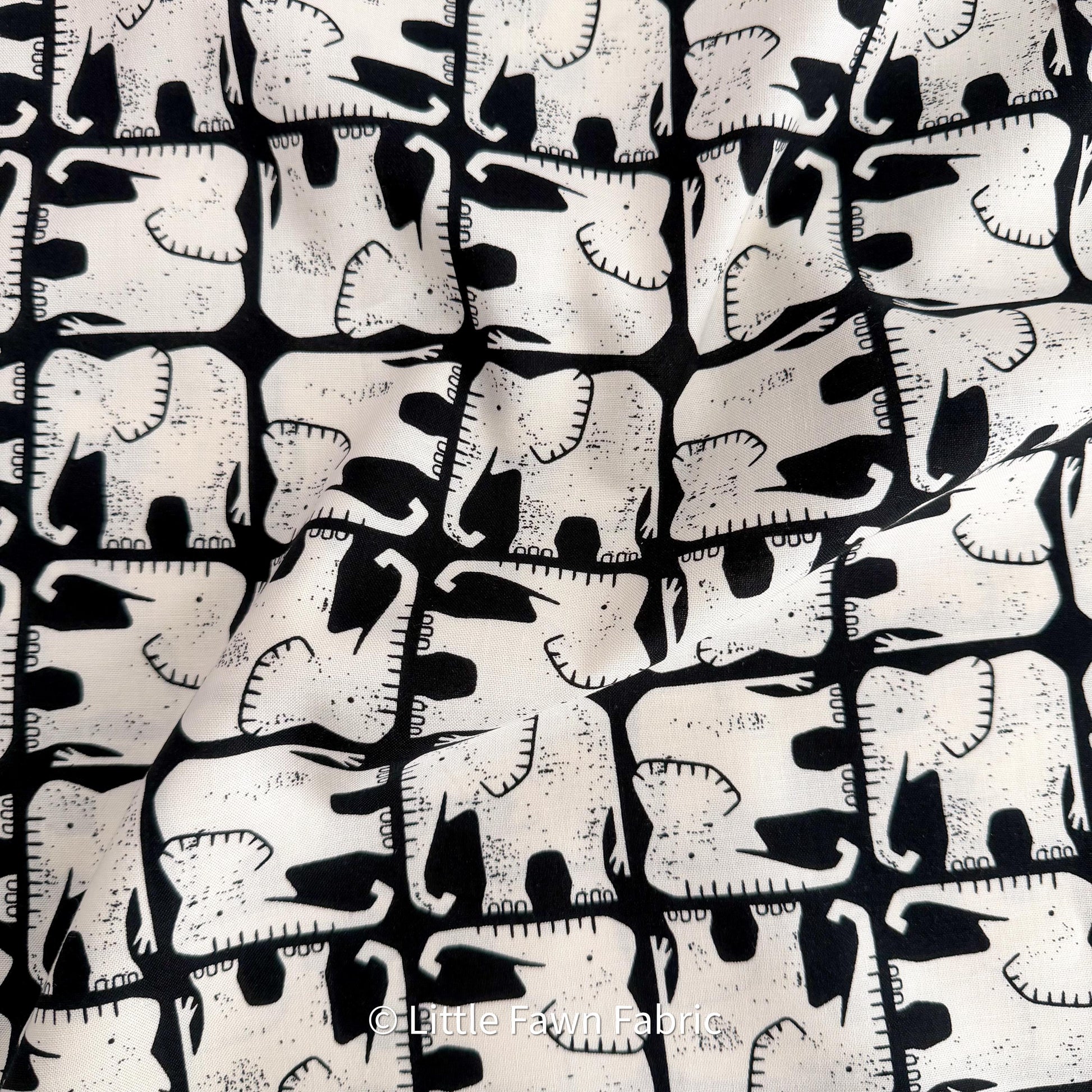 LV900-BK4 Rising Sun – Jolly Elephant Black Fabric