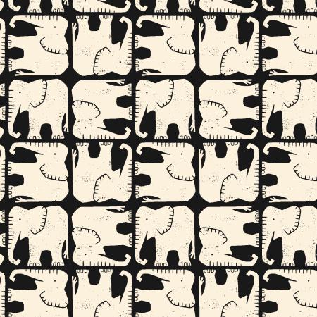 LV900-BK4 Rising Sun – Jolly Elephant Black Fabric
