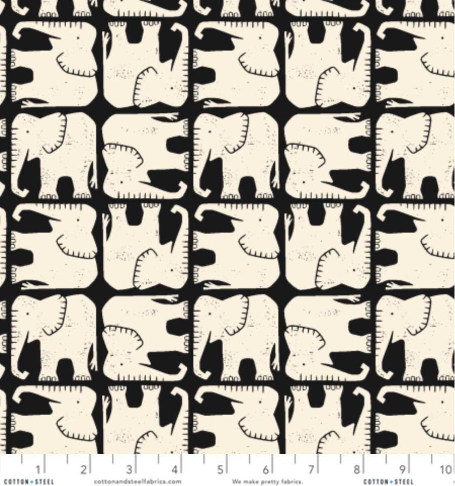 LV900-BK4 Rising Sun – Jolly Elephant Black Fabric