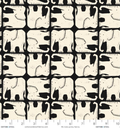 LV900-BK4 Rising Sun – Jolly Elephant Black Fabric