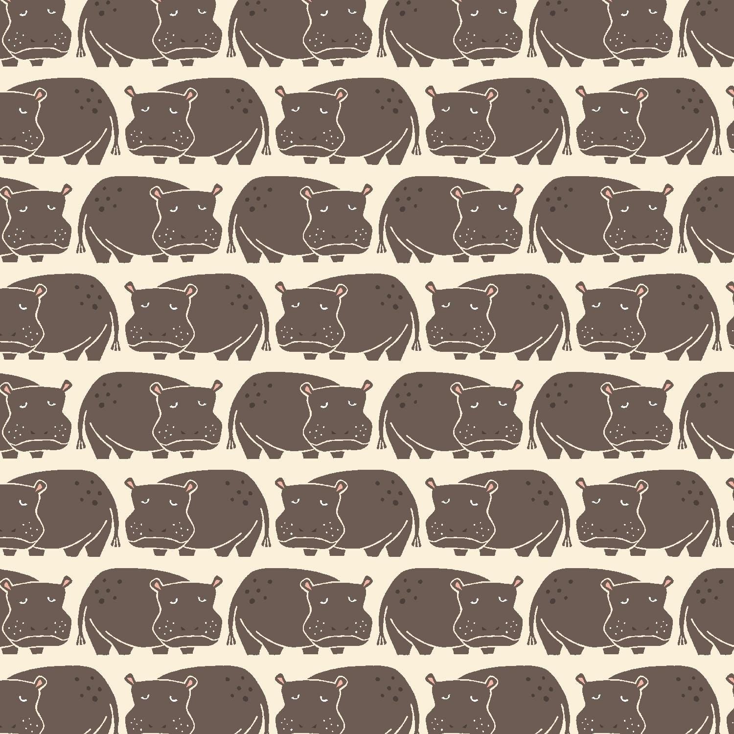 LV901-WI1 Rising Sun - Weary Hippo - Willow Fabric