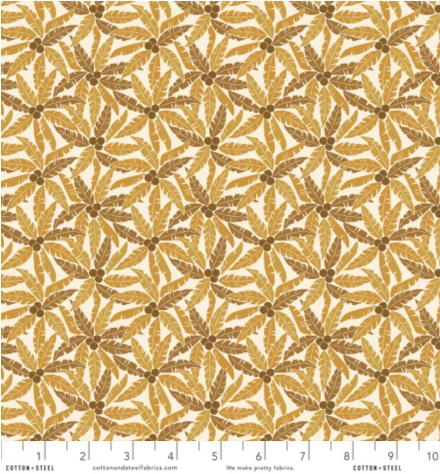 LV902-GO3 Rising Sun - Palm Tree - Golden Fabric