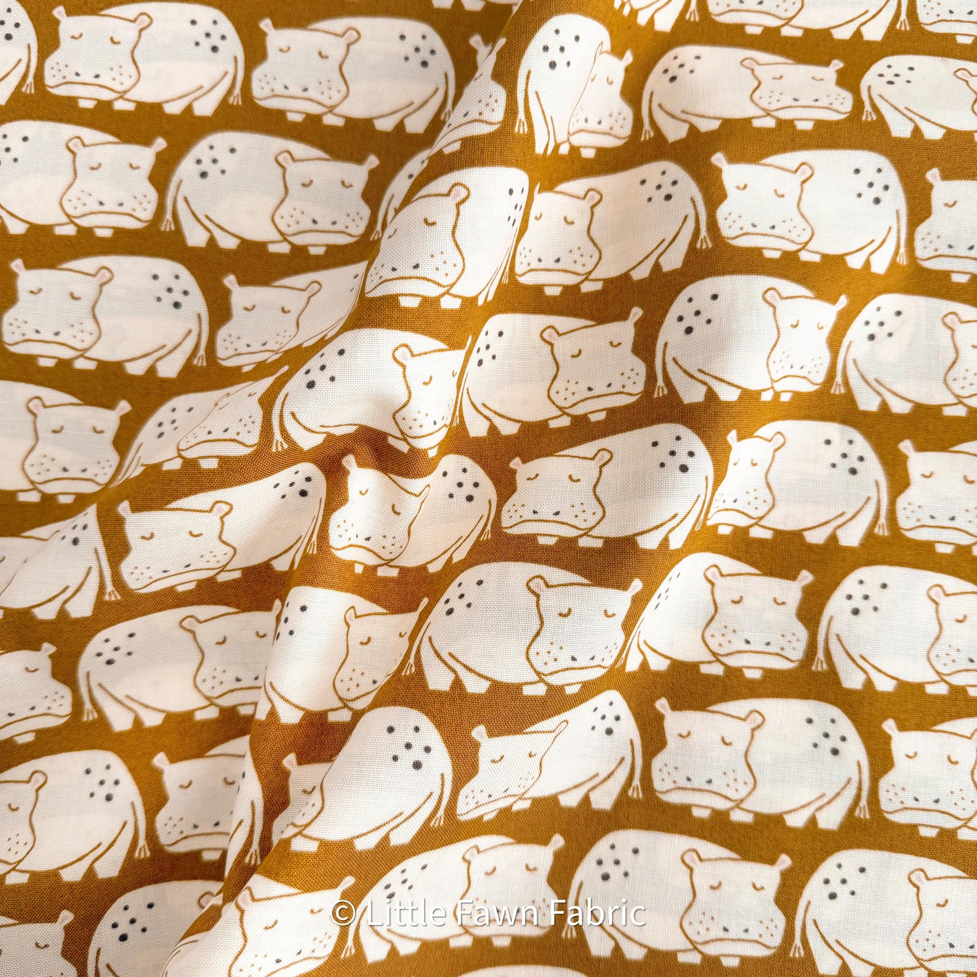 LV901-UM3 Rising Sun - Weary Hippo - Umber Fabric