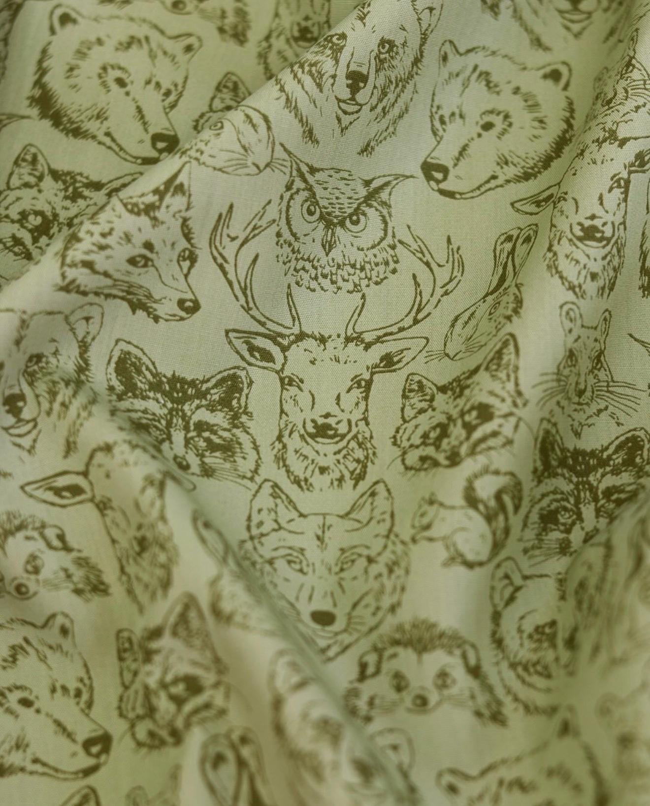 Wildlife Buddies – Premium Quilting Cotton by the Yard | Happy Camper Collection by Maureen Cracknell – Art Gallery Fabrics