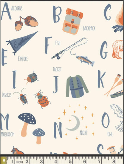 Never Stop Exploring Panel – Premium Quilting Cotton | Happy Camper Collection by Maureen Cracknell