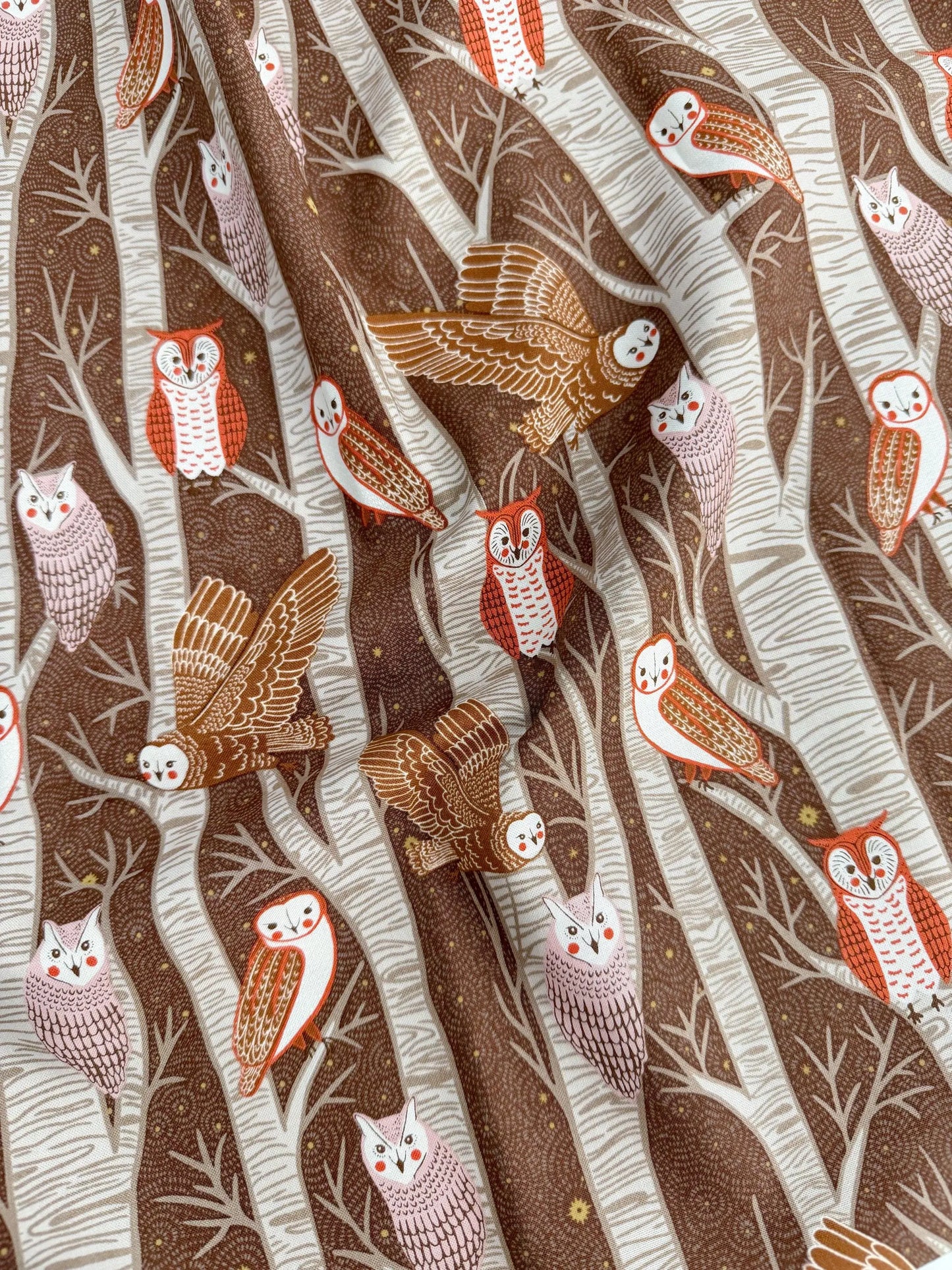 Night Owl Curated Bundle – 12 Pc Cotton Set by By Gingiber for Moda Fabrics | Modern Floral, Owl, Butterfly Prints