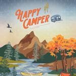 Never Stop Exploring Panel – Premium Quilting Cotton | Happy Camper Collection by Maureen Cracknell