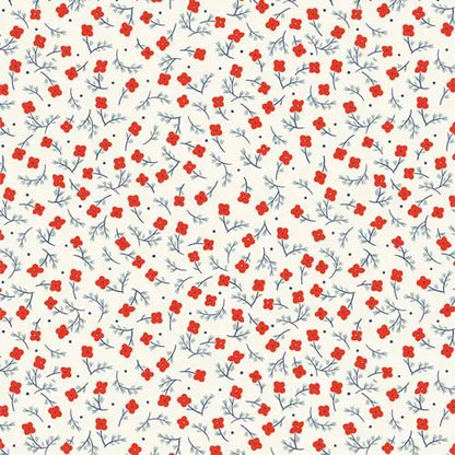 Bloomin’ Americana 10” Squares Fabric | AGF Layer Cake 42 Pcs | Art Gallery Fabrics Precut | Patriotic Quilting Cotton