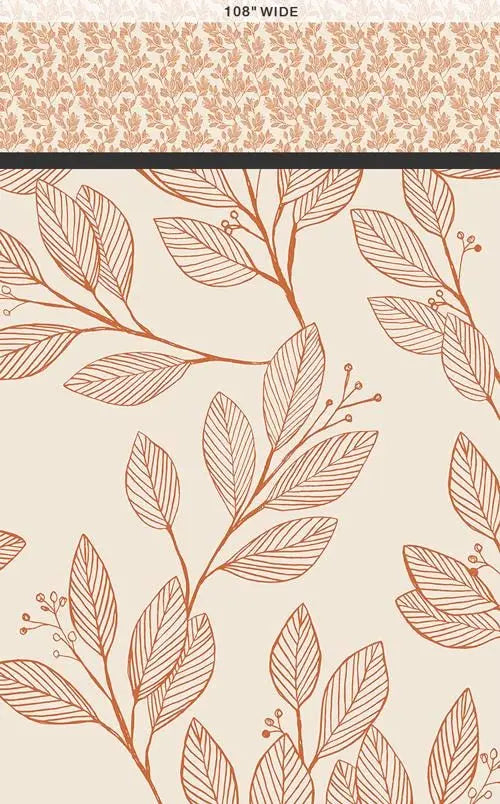 Laurel Sienna 108” Wide Quilt Backing Fabric | Premium Cotton Wide Back | Art Gallery Fabrics | Sold by the Yard