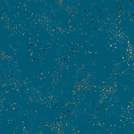 Speckled Metallic Teal Fabric – Ruby Star Society by Rashida Coleman Hale | RS5027 53M | Quilting Cotton