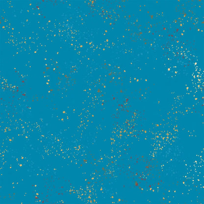 Speckled Metallic Bright Blue Fabric – Ruby Star Society by Rashida Coleman Hale | RS5027 50M | Quilting Cotton