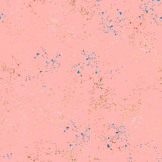 Speckled Metallic Candy Pink Fabric – Ruby Star Society by Rashida Coleman Hale | RS5027 37M | Quilting Cotton