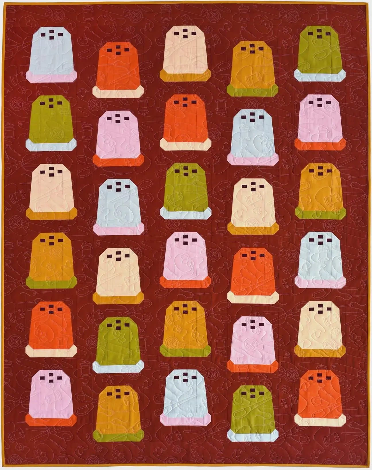 Thimbles Quilt Pattern (Printed) by Pen + Paper Patterns | Throw Size Quilt | Beginner Friendly