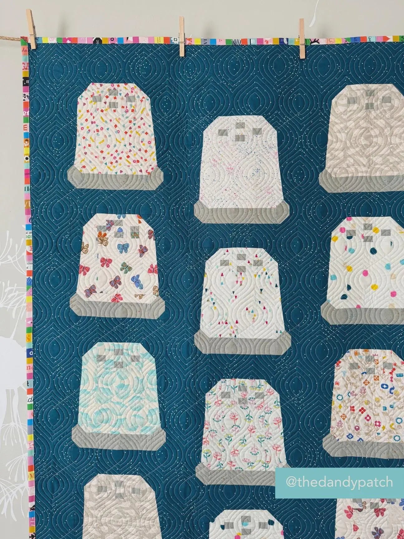 Thimbles Quilt Pattern (Printed) by Pen + Paper Patterns | Throw Size Quilt | Beginner Friendly