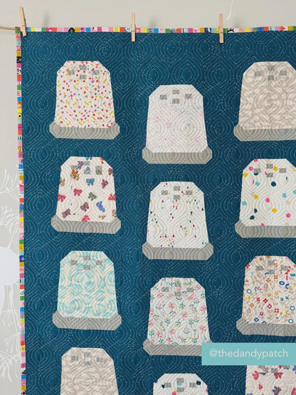 Thimbles Quilt Pattern (Printed) by Pen + Paper Patterns | Throw Size Quilt | Beginner Friendly