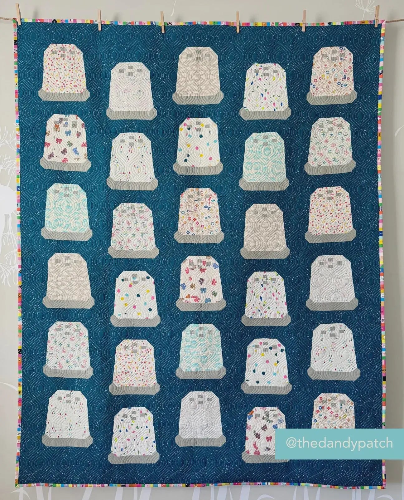 Thimbles Quilt Pattern (Printed) by Pen + Paper Patterns | Throw Size Quilt | Beginner Friendly