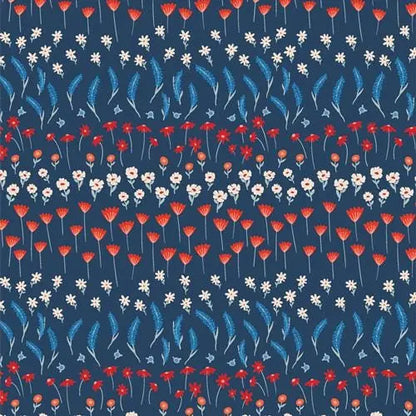 Bloomin’ Americana 10” Squares Fabric | AGF Layer Cake 42 Pcs | Art Gallery Fabrics Precut | Patriotic Quilting Cotton