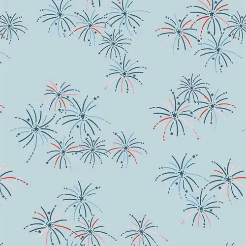 Bloomin’ Americana 10” Squares Fabric | AGF Layer Cake 42 Pcs | Art Gallery Fabrics Precut | Patriotic Quilting Cotton