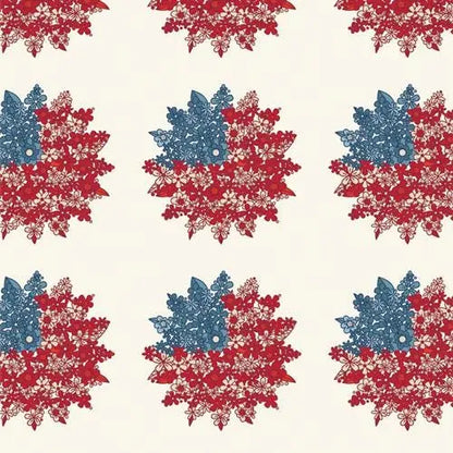 Bloomin’ Americana 10” Squares Fabric | AGF Layer Cake 42 Pcs | Art Gallery Fabrics Precut | Patriotic Quilting Cotton