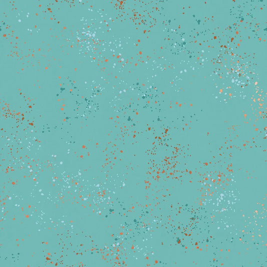 Speckled Metallic Turquoise Fabric – Ruby Star Society by Rashida Coleman Hale | RS5027 72M | Quilting Cotton