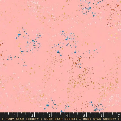 Speckled Metallic Candy Pink Fabric – Ruby Star Society by Rashida Coleman Hale | RS5027 37M | Quilting Cotton