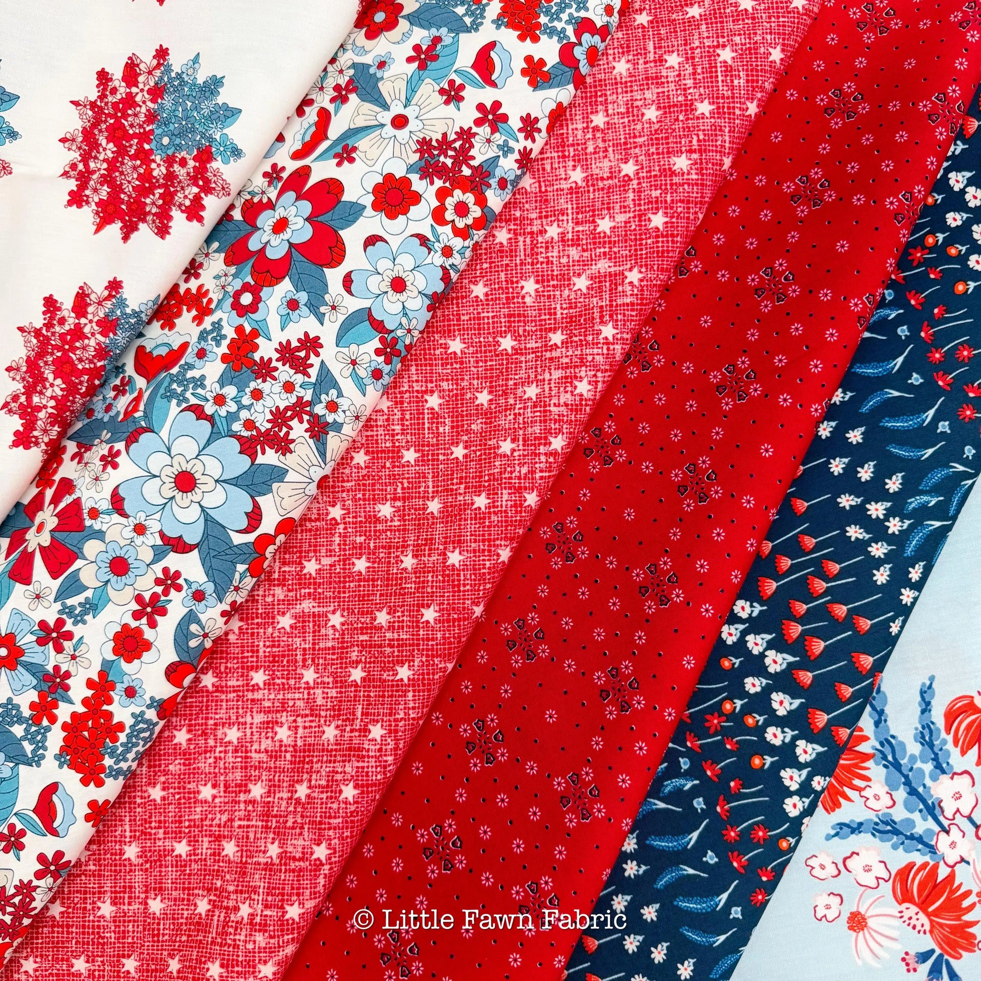 Bloomin’ Americana Fabric Bundle | Full Collection 14 Prints