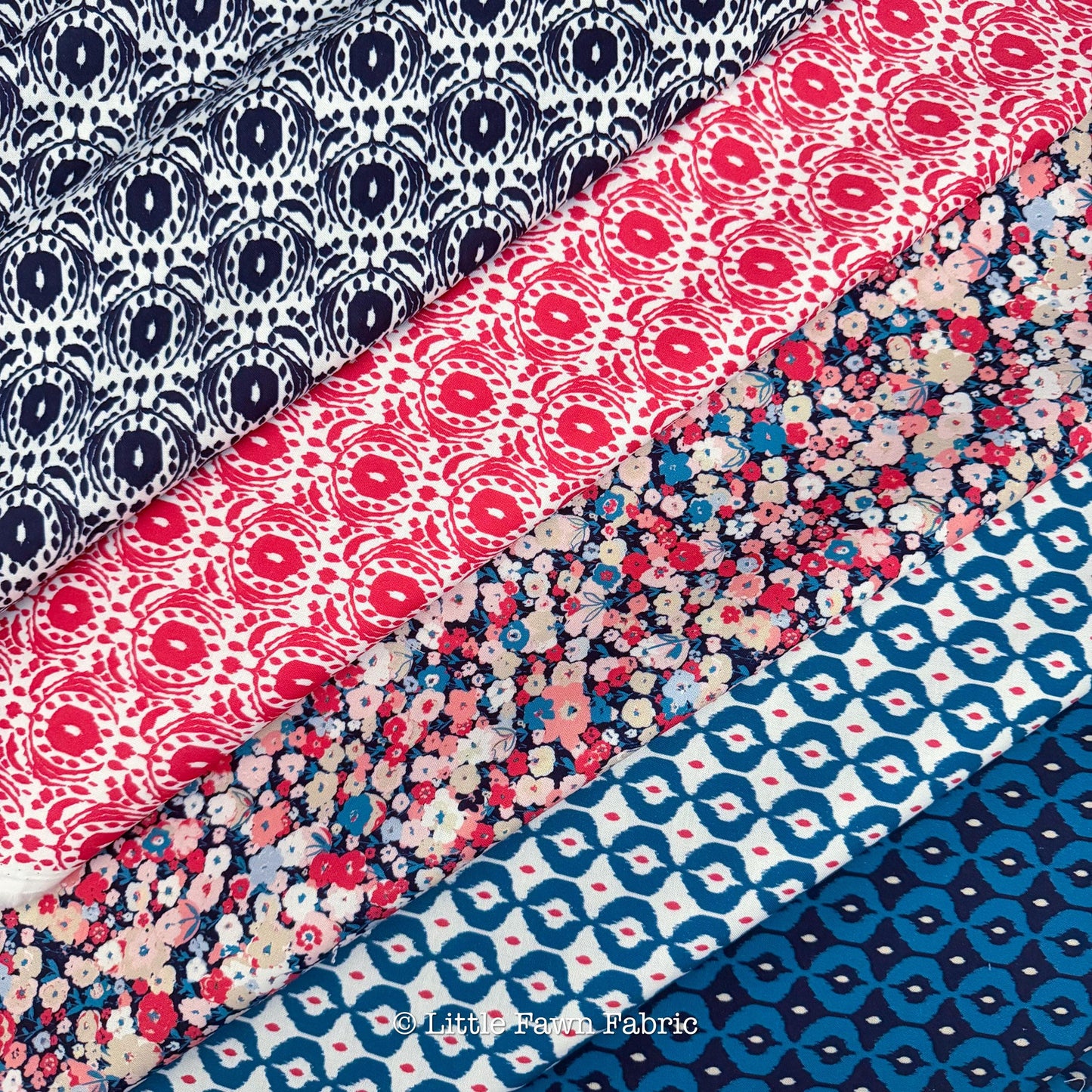 Jubilant Organic Cotton Full Collection Bundle – Alison Janssen for Cloud9 – 17 Print Fat Quarter or Half Yard Quilt Fabric Set