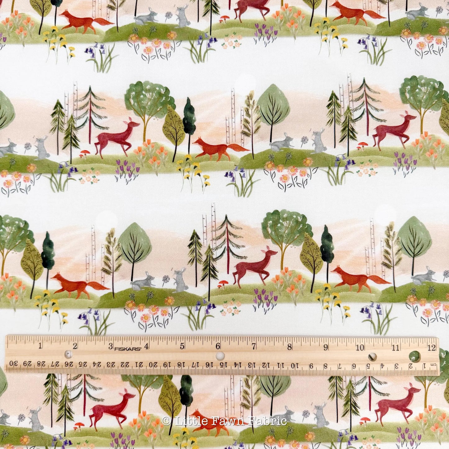 Woodland Reverie Fabric Bundle | Dear Stella by Fay Nye | Fox Deer Hedgehog Cotton Fabric | 4 Piece Fat Quarter or Half Yard Set