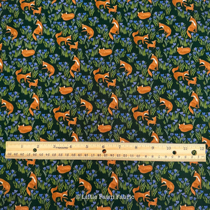 Woodland Reverie Fabric Bundle | Dear Stella by Fay Nye | Fox Deer Hedgehog Cotton Fabric | 4 Piece Fat Quarter or Half Yard Set