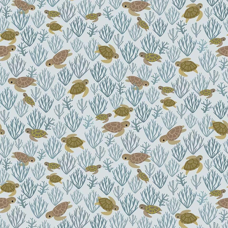 Dear Stella Beyond the Sea Fabric Bundle | Coastal Calm 5 Piece Quilt Bundle | Fat Quarter or Half Yard Cotton Fabric Set