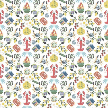 Dear Stella Wanderlust Fabric Bundle | Mediterranean Market 5 Piece Cotton Quilt Bundle | Fat Quarter or Half Yard Coastal Fabric Set