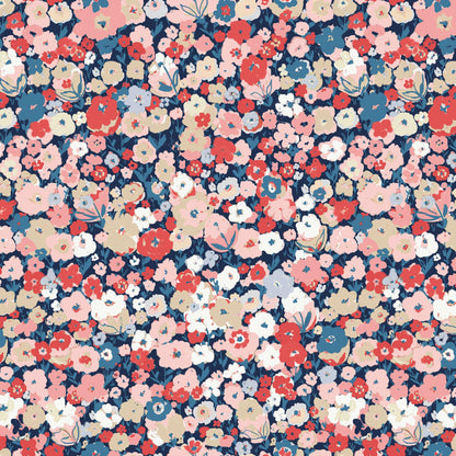 Bloom Confetti Fabric by the Yard | Alison Janssen Jubilant | Cloud9 Organic Cotton | Floral Quilt Fabric | 44 Inch Wide