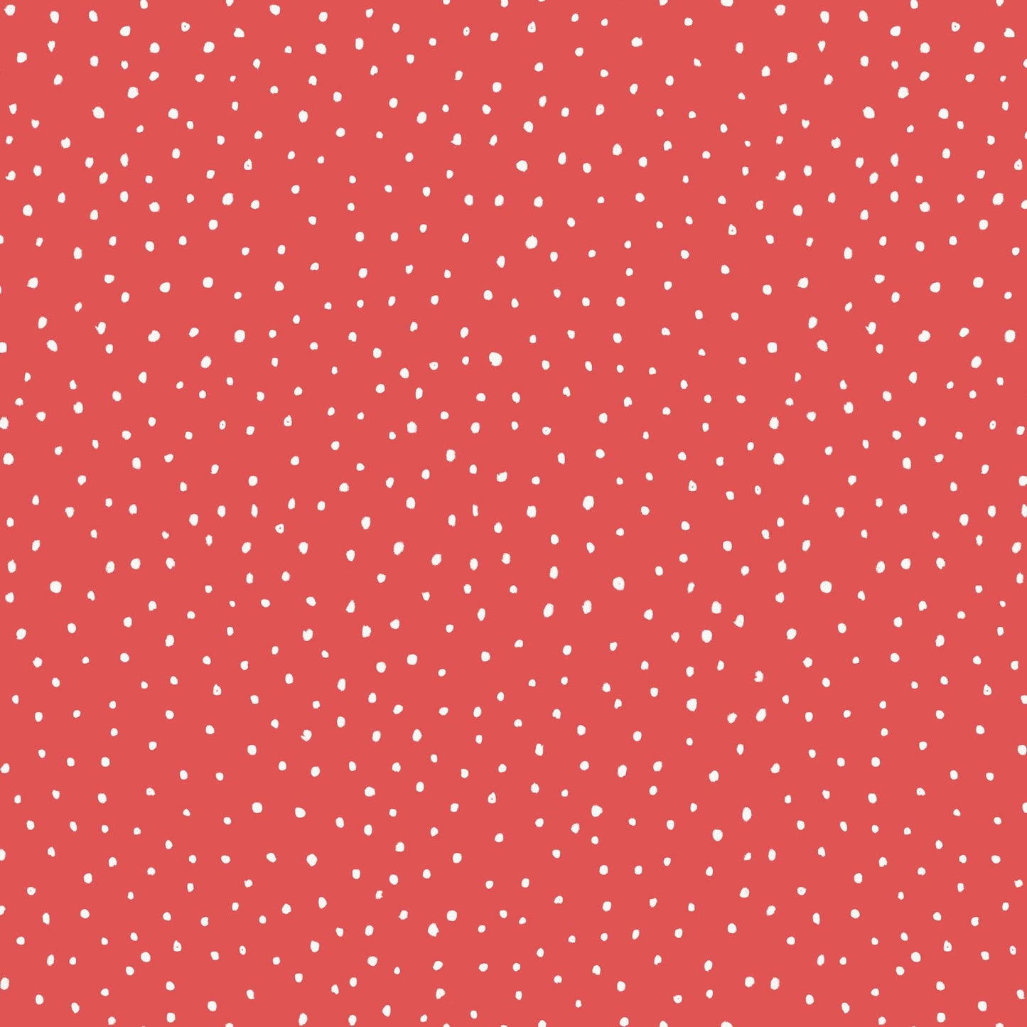 Dots Red Fabric by the Yard | Alison Janssen Jubilant | Cloud9 Organic Cotton | Red Quilt Blender | 44 Inch Wide