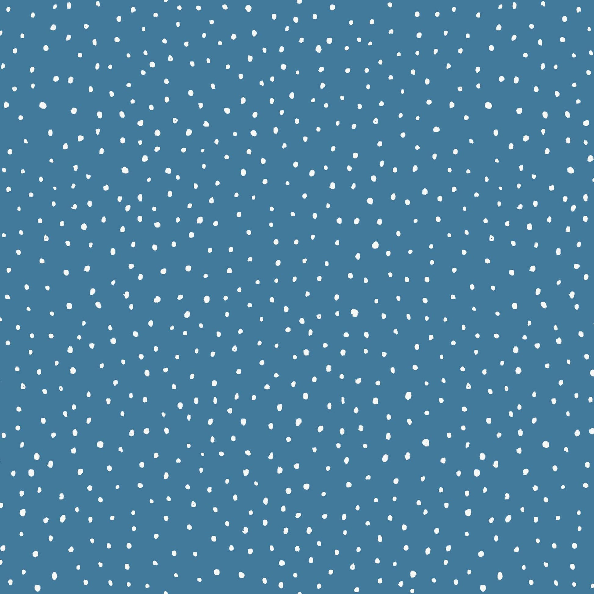 Dots Blue Fabric by the Yard | Alison Janssen Jubilant | Cloud9 Organic Cotton | Blue Quilt Blender | 44 Inch Wide
