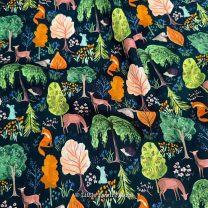 Woodland Reverie Fabric Bundle | Dear Stella by Fay Nye | Fox Deer Hedgehog Cotton Fabric | 4 Piece Fat Quarter or Half Yard Set