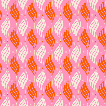 Ruby Star Society Trinketry Lit Flamingo Fabric | Melody Miller Match Flame Print | Quilting Cotton Half Yard or Yard