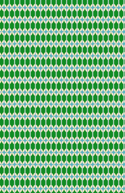 Ruby Star Society Trinketry Deep Verdant Geometric Fabric | Melody Miller Retro Blender Print | Quilting Cotton Half Yard or Yard