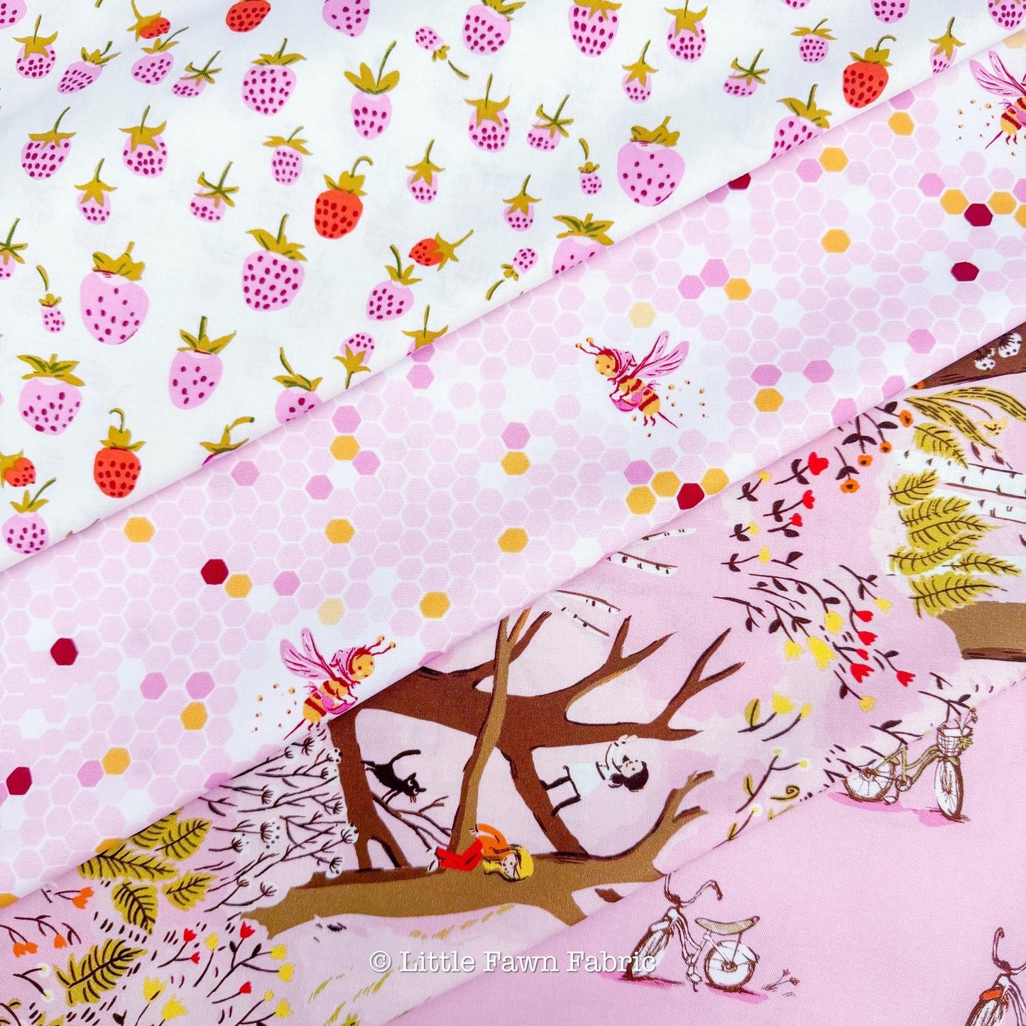 Heather Ross Meadow & Pond Fabric Bundle by Windham Fabrics | 10 Piece Quilt Bundle | Fat Quarter or Half Yard Cotton Fabric Set