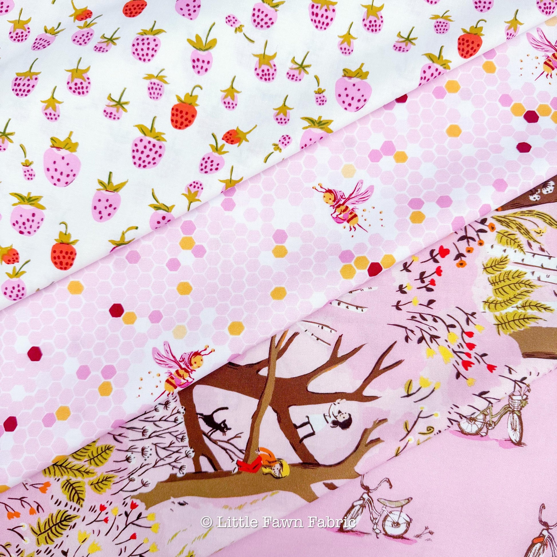 Heather Ross Meadow & Pond Fabric Bundle by Windham Fabrics | 10 Piece Quilt Bundle | Fat Quarter or Half Yard Cotton Fabric Set