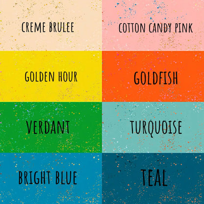 Ruby Star Society Trinketry 8-pc Coordinates Bundle | Speckled Cotton Candy Pink Verdant Goldfish | Fat Quarter or Half Yard Bundle