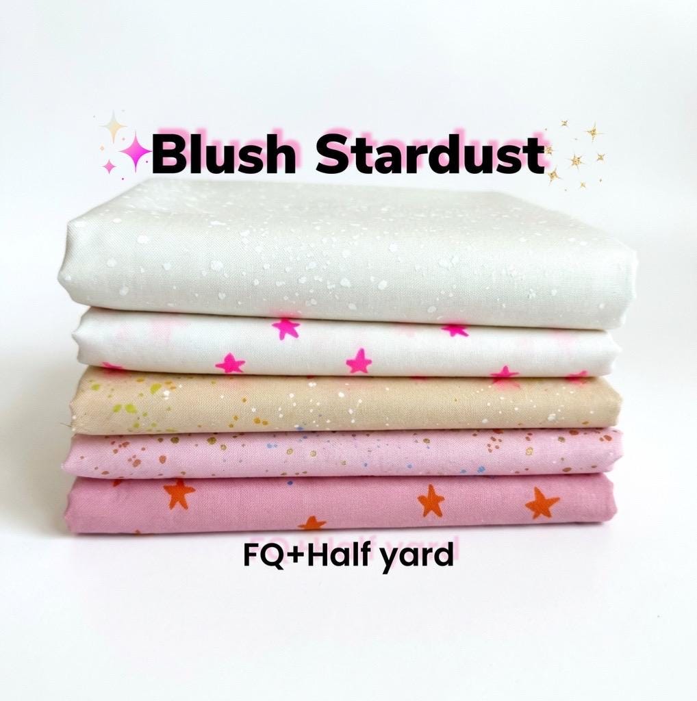 Blush Stardust Fabric Bundle - 5PC FQ/Half Yard