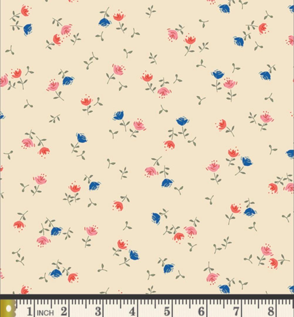Olivia Radiance Fabric by Art Gallery Fabrics | Minimo Collection by Amy Sinibaldi | Small Floral Cotton Fabric | Quilting Fabric Yardage