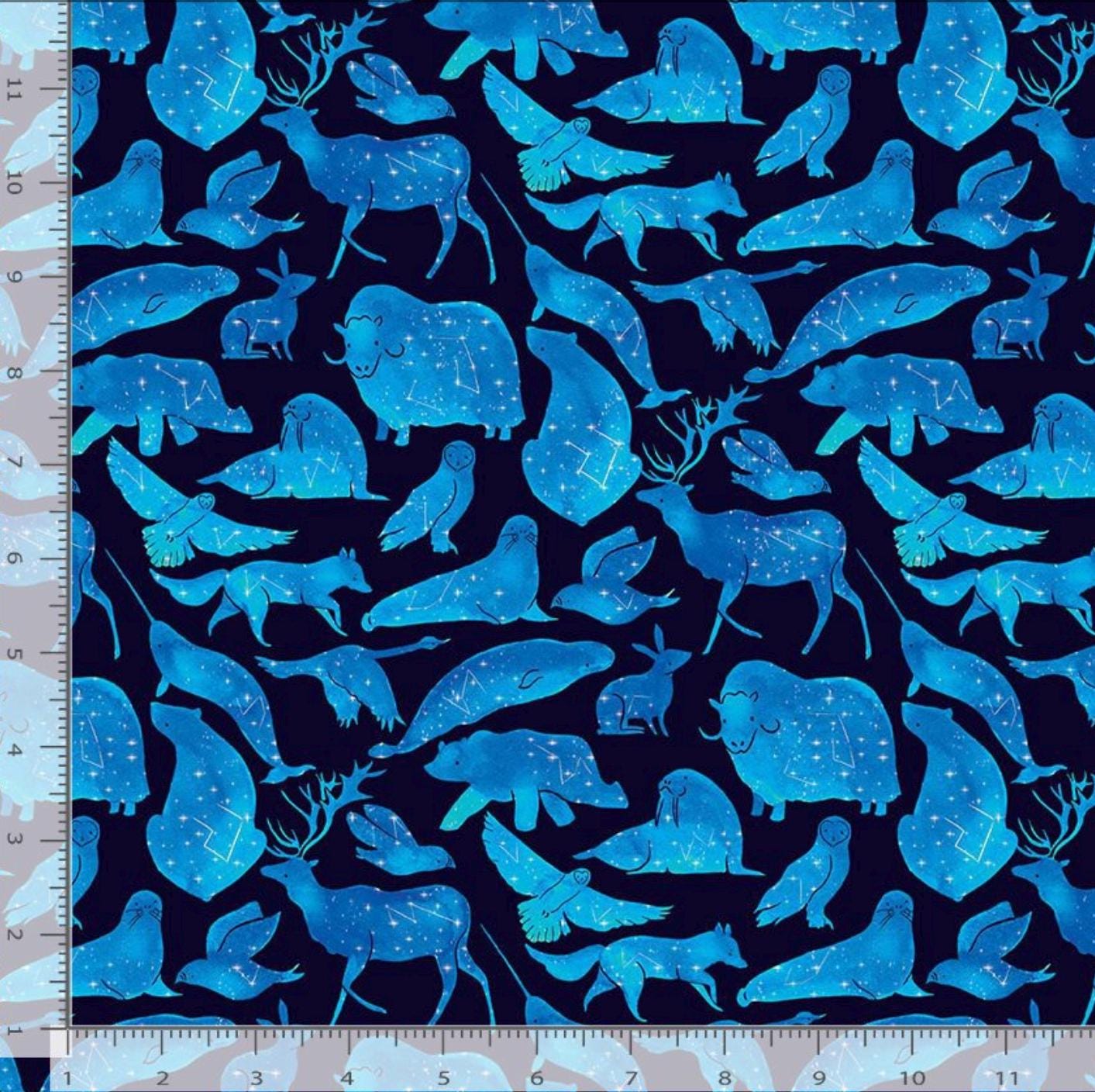 Star Animals – Multi | Northern Skies Collection | Dear Stella Fabrics