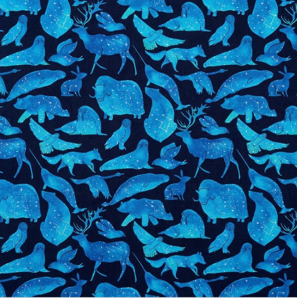 Star Animals – Multi | Northern Skies Collection | Dear Stella Fabrics