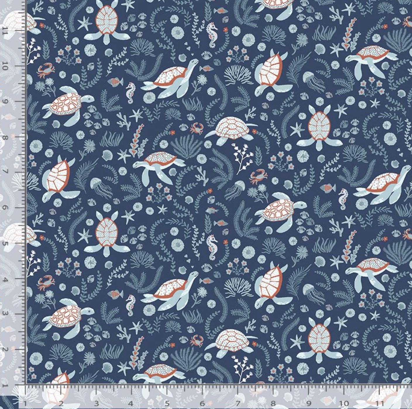 Turtley Cool – Marina | Shell We Dance? Collection | Dear Stella Fabrics