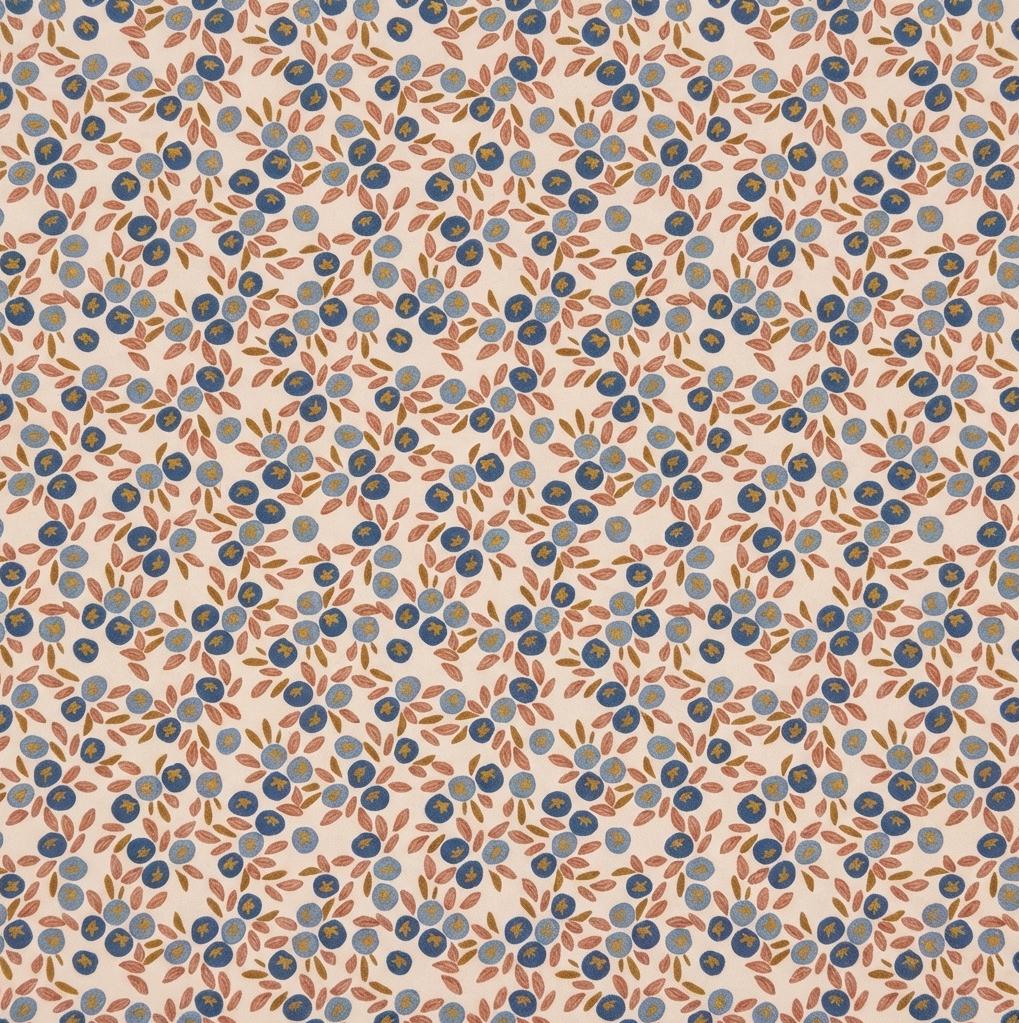 Blueberry Hill Fabric | Summer Homestead by Sewcial Bee Collective | Art Gallery Fabrics Blue Floral Cotton Fabric by the Yard