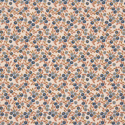Blueberry Hill Fabric | Summer Homestead by Sewcial Bee Collective | Art Gallery Fabrics Blue Floral Cotton Fabric by the Yard