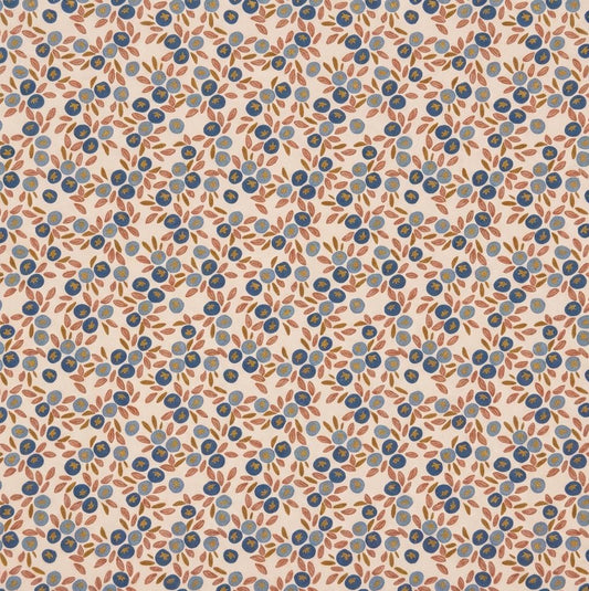 Blueberry Hill Fabric | Summer Homestead by Sewcial Bee Collective | Art Gallery Fabrics Blue Floral Cotton Fabric by the Yard