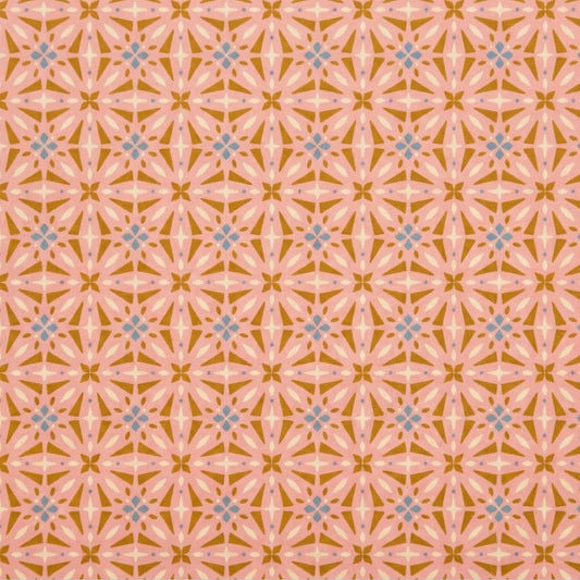 Farmhouse Kitchen Fabric Blush Tile | Summer Homestead by Sewcial Bee Collective | Art Gallery Fabrics Geometric Farmhouse Cotton Fabric