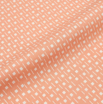 Sprouted Seedlings Fabric Peach Geometric Blender Print | Summer Homestead by Sewcial Bee Collective | Art Gallery Fabrics Cotton Fabric